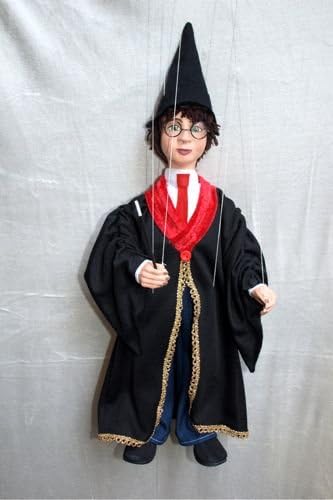 MAGICIAN 9 Loutka Marionette String Puppets Approx 18" High Hand Made In Prague Czech Republic