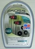 ティアック KOSS インナーイヤーヘッドホン レッドメタリック KEB/24RM