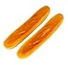 SAMYO 11 Inches PU Material Lifelike Fake Cake Artificial French Long Bread Play Food for Home House Kitchen Party Decoration (2 Pcs)