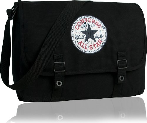 CONVERSE Umh&auml;ngetasche VINTAGE PATCH Schultertasche Black Schwarz