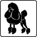 Standard Poodle Dog Car Decal Wall Sticker Graphic Art, 4