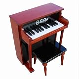 Schoenhut 25-Key Traditional Spinet - Mahogany/ Black