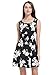 MsBasic Women's Vintage Sleeveless Floral Sundress Summer Beach Mini Dress