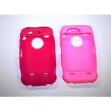 2 PK SILICONE REPLACEMENT COVERS COMPATABLE 3 WITH OTTERBOX DEFENDER 3G, 3GS - HOT PINK & PINK