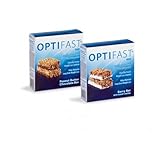 OPTIFAST 800 Peanut Butter Chocolate Meal Replacement Bars 6 Carton (42 Bars)