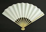 Japanese White Dance Fan #FA127
