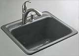 KOHLER K-6656-2-0 Park Falls Tile-In Utility Sink, White