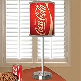 Coca-Cola Classic Can Cylindrical Lamp 21 with Brushed Nickel Base