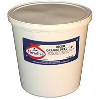 Paradise Diced Orange Peel 1/4 Inch, 10 Pound Tub