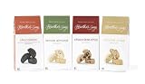 Deluxe Biscotti Sampler - 4 boxes of Mini Biscotti (assorted flavors) from Biscotti di Suzy/Crunchy Foods. All natural, bite sized, twice baked Italian cookie. Kosher certified.