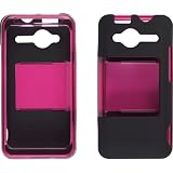 Hybrid Slide Pink/Black Snap Case for HTC EVO Shift 4G