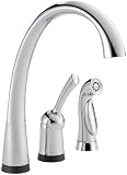 Delta 4380T-DST Pilar Single Handle Kitchen Faucet with Touch2O Technology and Spray, Chrome