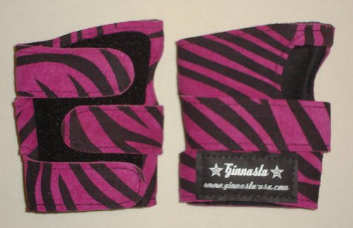 Power Wraps Gymnastics Wrist Supports - Animal Prints, Fuschia Zebra, XS