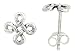 Tiny 1/4 (7 mm) Sterling Silver Celtic Knot Stud Earrings