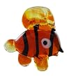 Miniture Glass Figurines-Glass Aquatics Figurine Animals - Clown Fish