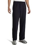 Champion Men's Double Dry Classic Fleece Open Bottom Pant, Vibe Navy, Large