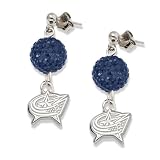 NHL Columbus Blue Jackets LogoArt Ovation Earrings