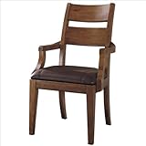 Klaussner Furniture Urban Craftsmen Fabric Arm Chair in Amber Finish