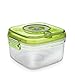 Vacucraft Plastic Food Storage Containers with Airtight Lids - Square Food Storage Containers with Lids - Great for Vegatables, Fruits and Meats - Keeps Food Fresh - Vacuum Seal Containers for Food
