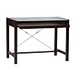 Logan Computer Desk with Glass Top - Espresso