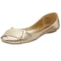 Wanted Women's Bolero Ballerina with Bow,Gold,6 M US