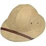 Adult's Tan Safari Pith Helmet Costume Hat