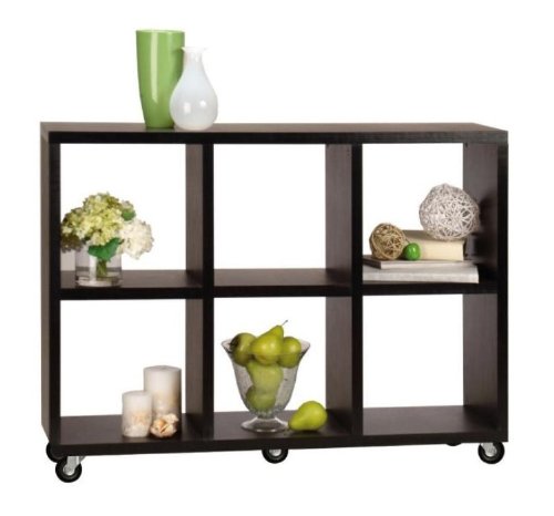 Northfield Mobile Bookcase in Espresso Finish