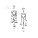 STUDIO 925: *CAMILLE PAVE HEART CHANDELIER CZ EARRINGS*