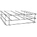 Bel-Art Scienceware 186100420 Stainless Steel Stak-A-Tray System Rack with 2 Center Supports