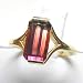 14K Yellow Gold Bi-Color Tourmaline Ring