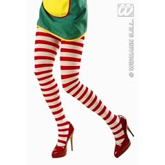 Ringelstrumpfhose rot-wei�