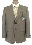 Review Ralph Lauren  / Ralph Lauren Mens Single Breasted 2 Button Brown Windowpane Wool Suit - Size 42S