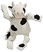 HuggleHounds Knottie Plush Dog Toy - Dog Stuffed Animal Toy, Puppy Toys, Squeaky Dog Toy for Small, Medium & Large Dogs, Durable Plush to Keep Them Busy - Dottie Cow, Small