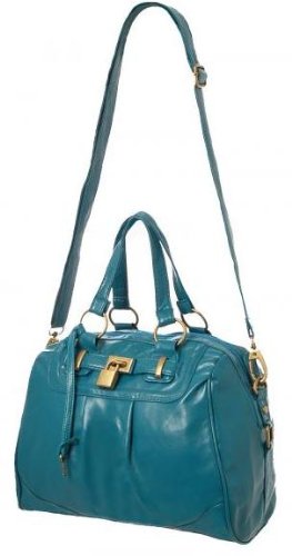 EyeCatchBags – Mariah Faux Leather Handbag Grab Bag Teal