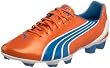 PUMA Men's V1.10 SL Soccer Cleat,Fluorescent Orange/Blue Aster/White,10 D US