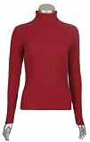 Sutton Studio Cashmere Large Ribbed Turtleneck Sweater Plus