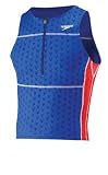 Speedo Fastskin II Front Zip Tank-Medium-Sapphire