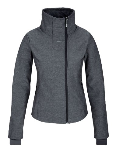 Bench Damen Jacke mit Stehkragen LUXE, charcoal, S