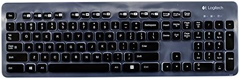 CaseBuy Ultra Thin Silicone Desktop Keyboard Cover Skin Protector for Logitech K310 MK310 Keyboard US Version (Semi-Black)