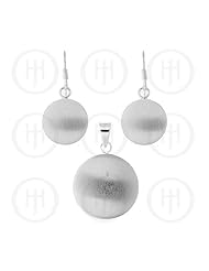 Sterling Silver - Dangle Earrings Pendant Set (PS-1006)
