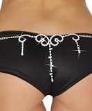 Lady Glittery Rhinestone Angel Wings Style Waist Belt Chain