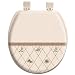 Royal Palm Embroidered Padded Toilet Seat