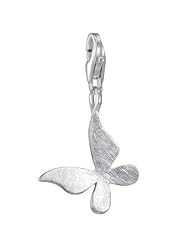 VINANI brand Germany 925 Sterling Silver Charm Pendant Butterfly brushed HSLM