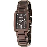 Women Fossil Dress Brown Dial Stainless Steel Watch # ES2002