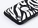 ULAK Zebra Design Combo Black Hard PC and Soft Silicon Case Cover for Apple iPod Touch 4 4th Gen + Stylus