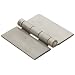 Stainless Steel 316 Surface Mount Butt Hinge without Hole, 2B Mill Finish, 0.120" Leaf Thickness, 3" Open Width, 1/4" Pin Diameter, 3" Long, Non-Removable Pin (Pack of 1)