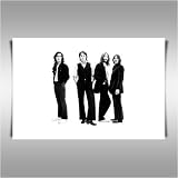 THE BEATLES STANDING 42x30 CANVAS ART PRINT POSTER