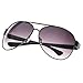 HOTLOVE Eyewear® Premium Sunglasses UV400 Lens Technology - Unisex 6203 Black Frame Fashion Aviator w Black Gradient - Perfectly Match Everyday Apparel for Women & Men