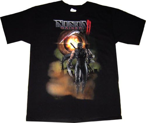 Ninja Gaiden II: Art of Inferno Black T Shirt, Adult X-Large