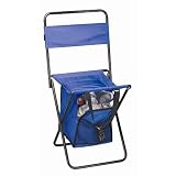 Folding Chair with Cooler - Large Color: Black